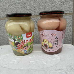 仙臣毛桃罐头明珠梨东北丹东黑沟特产休闲网红零食同款720g罐装
