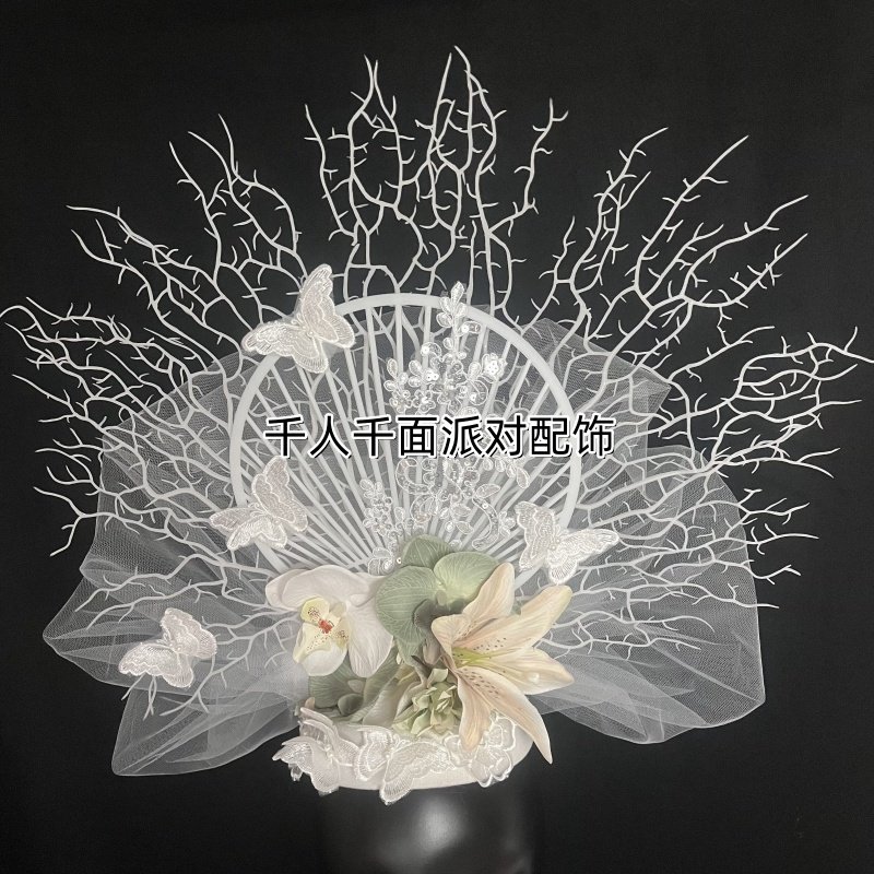 千人千面蕾丝气质晚礼服拍照道具节日/演出用头饰