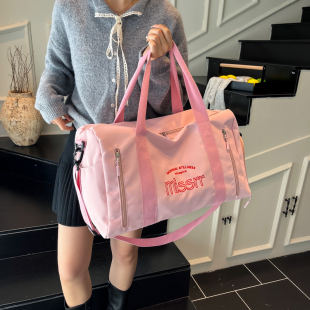 短途旅行包女可套拉杆箱手提袋子轻便大容量出差健身包收纳行李袋