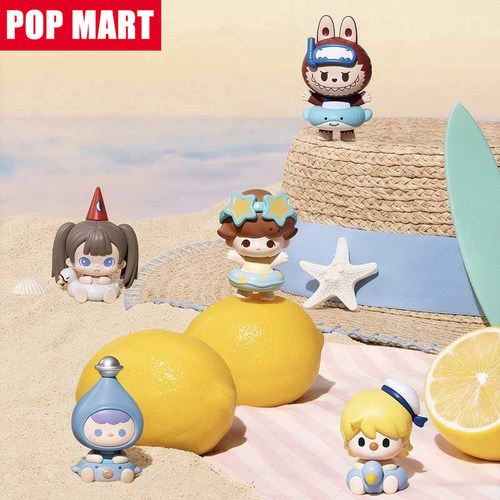 【海岛度假系列公仔】POP MART泡泡玛特泡泡萌粒摆件潮玩盲盒哭娃