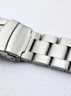 手表配件水鬼SKX007 009 7548 7002 弧口实心钢带   代用钢带