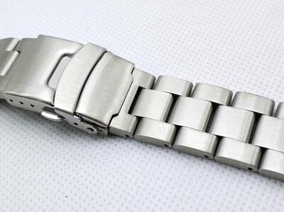 手表配件弧口实心钢带