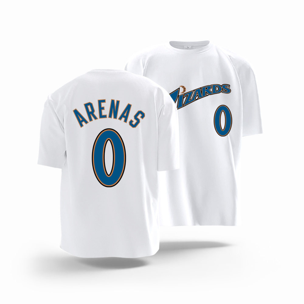 奇才队23号Gilbert Arenas0号 安托万·贾米森4号篮球衣服短袖T恤