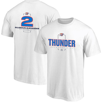 2025篮球雷霆队西决总冠军主场同款纯棉短袖T恤亚历山大2号大码