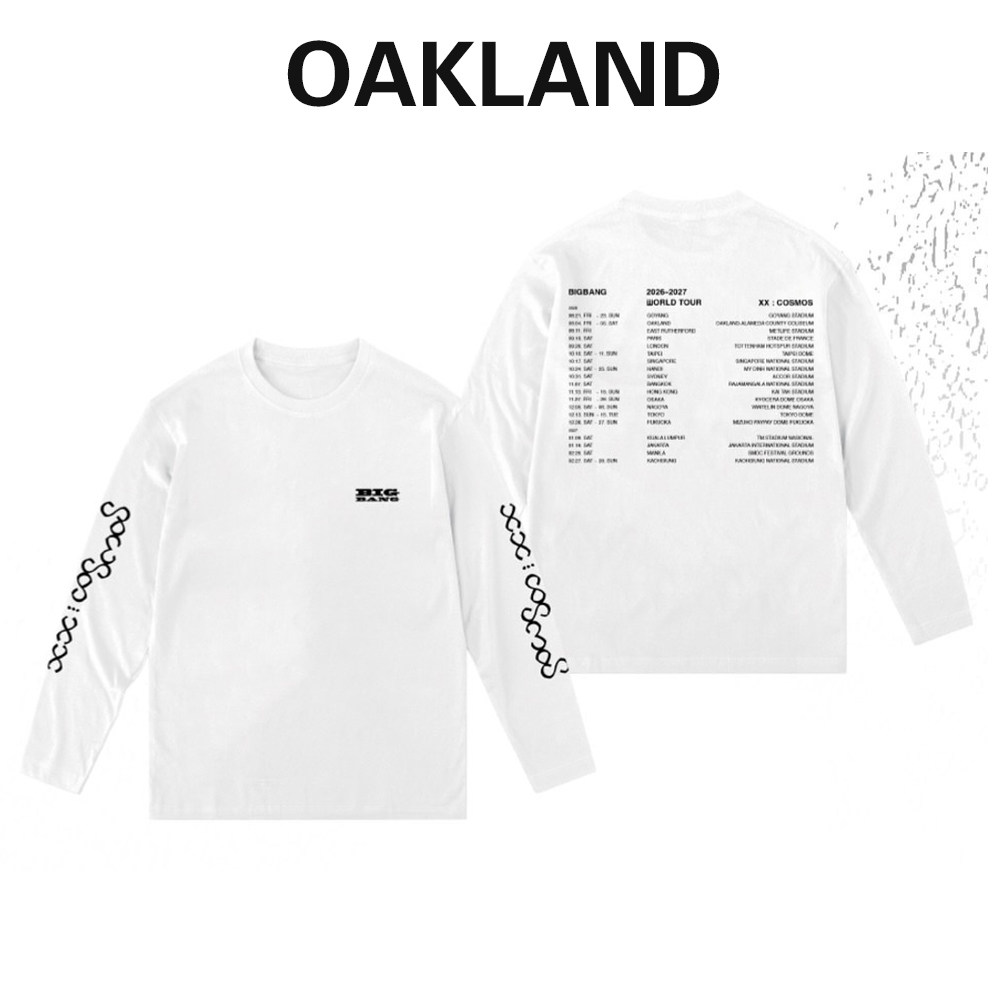 DG权志龙Bigbang全球巡演OAKLAND应援服钢琴键短袖T恤卫衣同款服