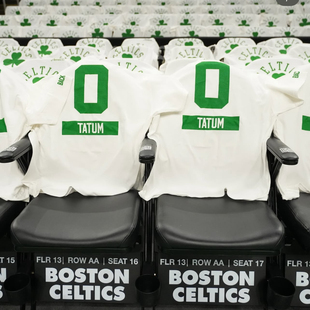 凯尔特人队主场 塔图姆回归0号 应援篮球迷训练服圆领纯棉短袖T恤