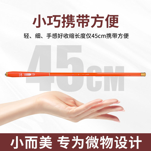 碳素多色小手竿儿童钓鱼竿全套装