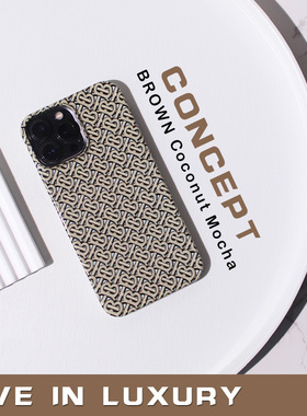 LIL原创复古高级棕色适用苹果14亮面半包韩国菲林手机壳12iPhone13ProMaxmini11proXSMAXSE2代3代8plus7p情侣