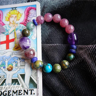 付出有所回报 Judgement天然粉晶凤凰石手链 Luna witch