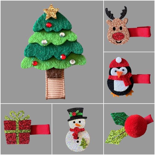 儿童饰品外贸圣诞欧美发卡边夹