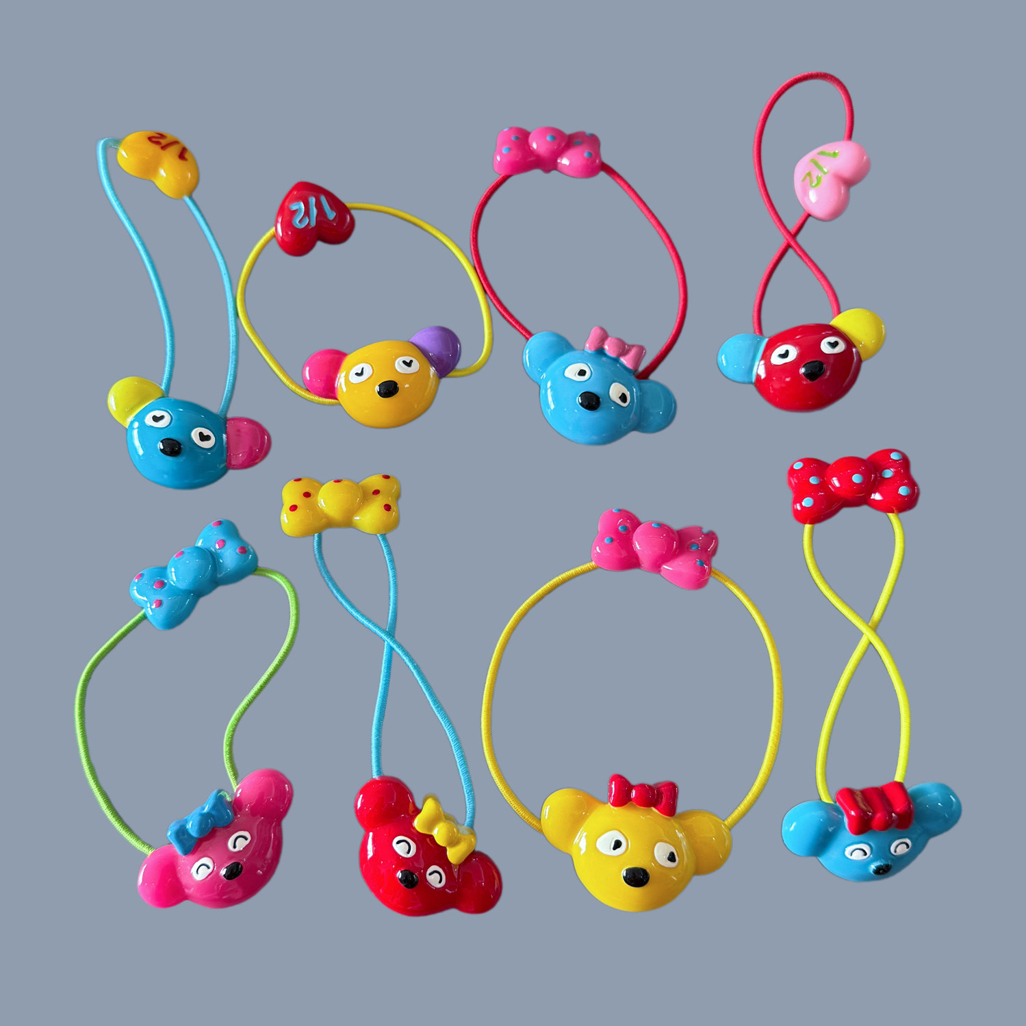 卡通彩色小熊皮筋多巴胺发饰发圈发绳儿童马尾绳可爱甜美女孩饰品,童装/婴儿装/亲子装,发饰,淘宝优惠券,粉丝福利购,淘宝优惠卷