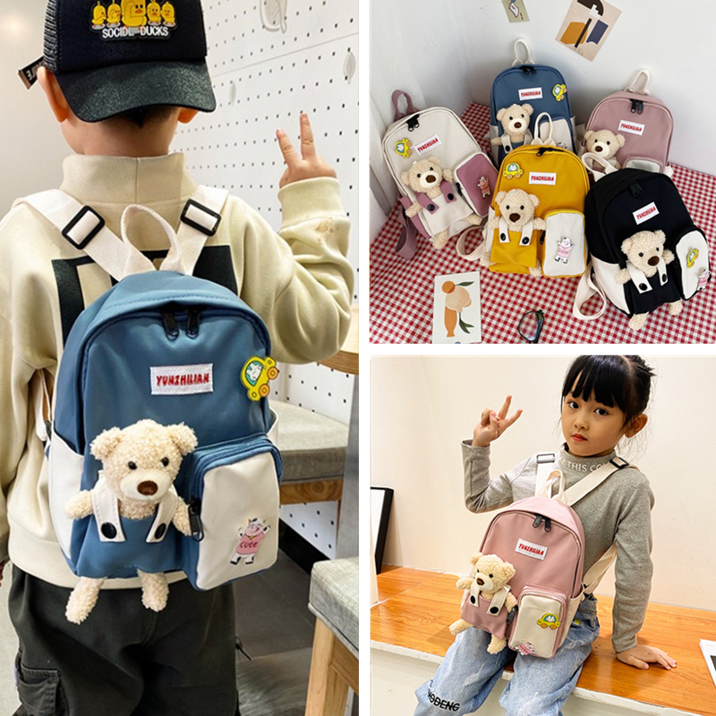 特价清仓幼儿园书包可爱兔子女孩背包男童新款小熊宝宝双肩包外出