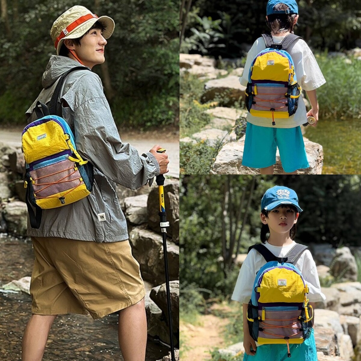 儿童双肩包女孩轻便户外登山小背包外出男宝宝幼儿园书包2025新款