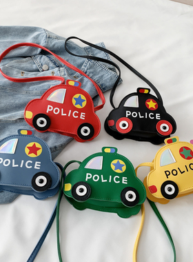 婴幼儿时尚女童单肩包新款可爱卡通女宝宝男孩帅小汽车迷你斜挎包