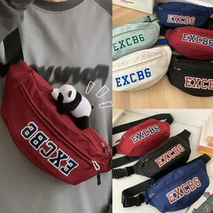 小朋友帅洋气腰包可爱男女孩儿童斜挎包宝宝外出大容量胸包旅游包