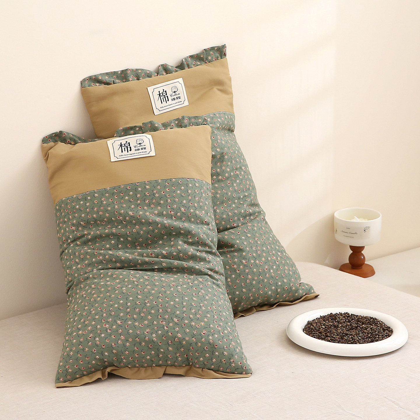 荞麦枕头成人家用单人助护颈椎睡专用眠荞麦壳皮硬枕芯带枕头套男