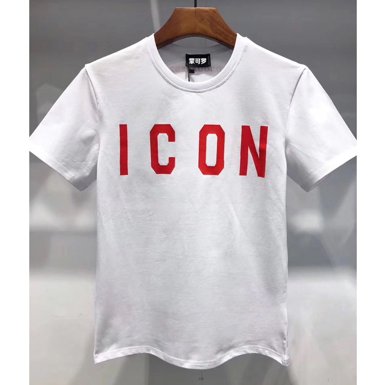 2019¶ÌÐäTÐôÄÐ×°°ëÐä¼òÔ¼icon×Öĸ½ºÓ¡Ïļ¾ÉÏÒ´¿ÃÞÐÞÉíD2t-shirt