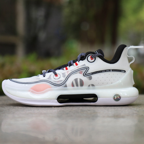 李宁男子驭帅低帮减震防滑篮球鞋