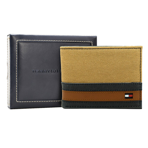 TOMMYHILFIGER男士拼接短款钱包