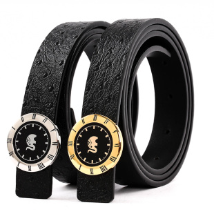 女款 显瘦牛皮真皮女士腰带2025新款 个性 大象花园皮带女潮流时尚