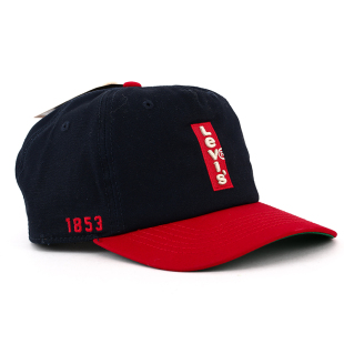 Levi 青年街头潮流鸭舌帽子百搭纯棉遮阳帽 s李维斯棒球帽男美式