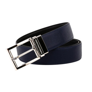 男式 大象花园男士 针扣腰带男款 西装 双面潮 皮带男真皮牛皮商务正装