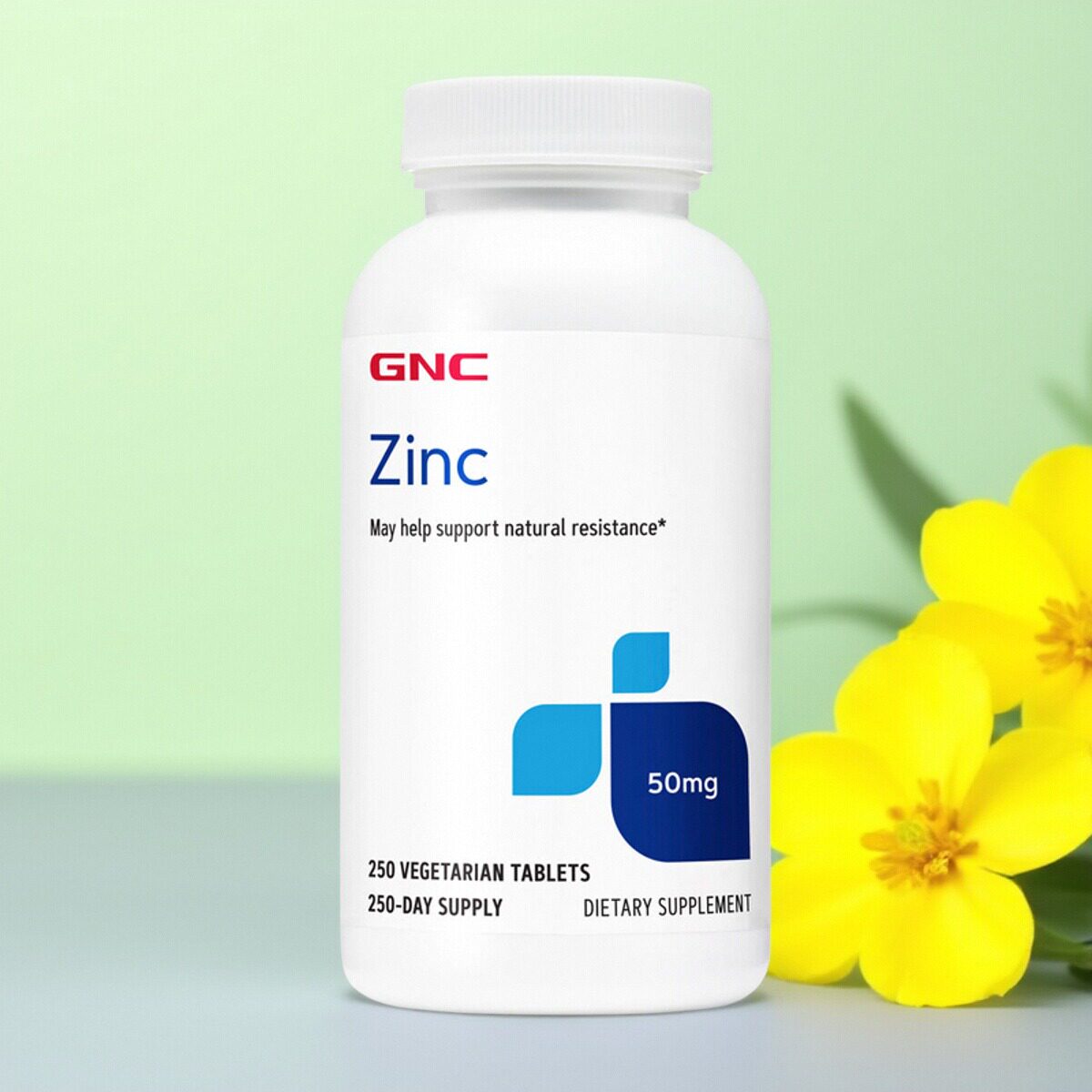 美国GNC健安喜葡萄糖酸锌50mg*250粒锌片zinc锌男士女士补锌元素
