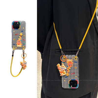 lizardhill 可爱星星人适用苹果16手机壳新款17pro解压iphone15promax女14pro斜挎可背带挂绳13小众不会撞壳