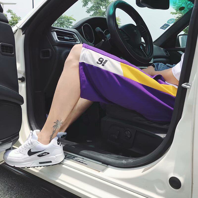 Guochao Shorts Male 2018 summer ins Ultra-fire trousers European and American fashion Easy Hip hop Five point pants Beach pantsin the Men's clothing, Casual pants  category - from Buy2taobao.com to provide professional Taobao agent buy service