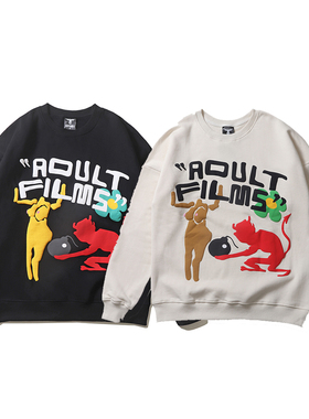 CPFM KANYE侃爷Adult Films限定发泡印花美式高街宽松圆领卫衣男