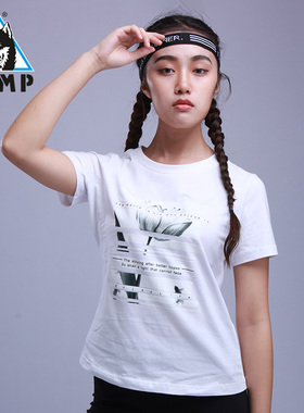 CAMP纯白T恤休闲短袖夏季宽松显瘦常规百搭学生女装上衣2018新款