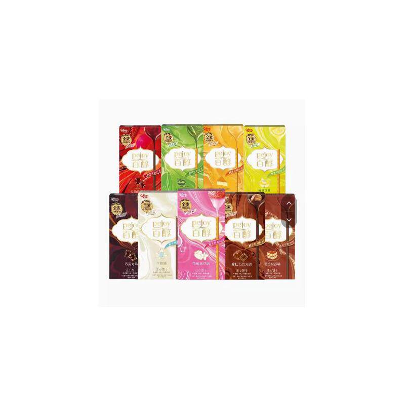 *格力高百醇注心饼干48g红酒牛奶抹茶草莓巧克力棒夹心棒休闲零/