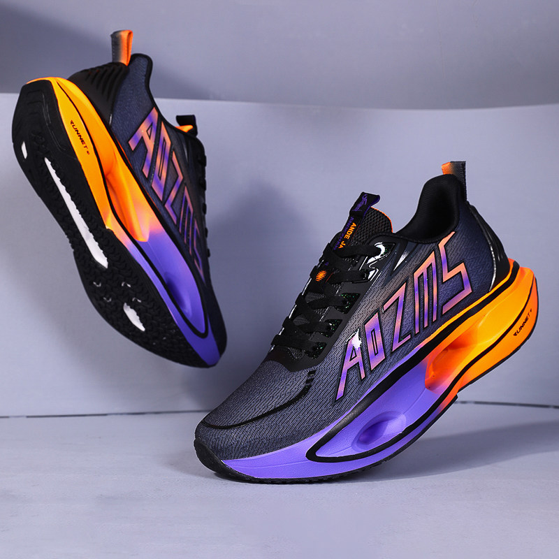 网面跑鞋男女款中长跑夏季透气跑步鞋柔软中学生青少年减震运动鞋