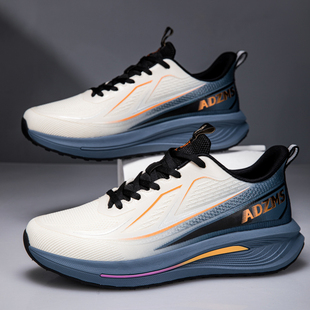 安德詹姆斯春季新款跑步鞋男款网面软底运动鞋减震中学生专业跑鞋