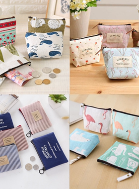 零钱包硬币包女小迷你学生帆布小钱包韩版布艺拉链钥匙包小方包