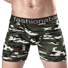 Chenke của nam giới thể thao dài cotton năm-point boxer briefs chạy chịu mài mòn chân kích thước lớn stretch bốn-góc quần short