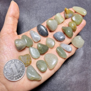 包邮 新疆和田玉籽料原石 三颗 新疆直发 真皮真籽天然无修