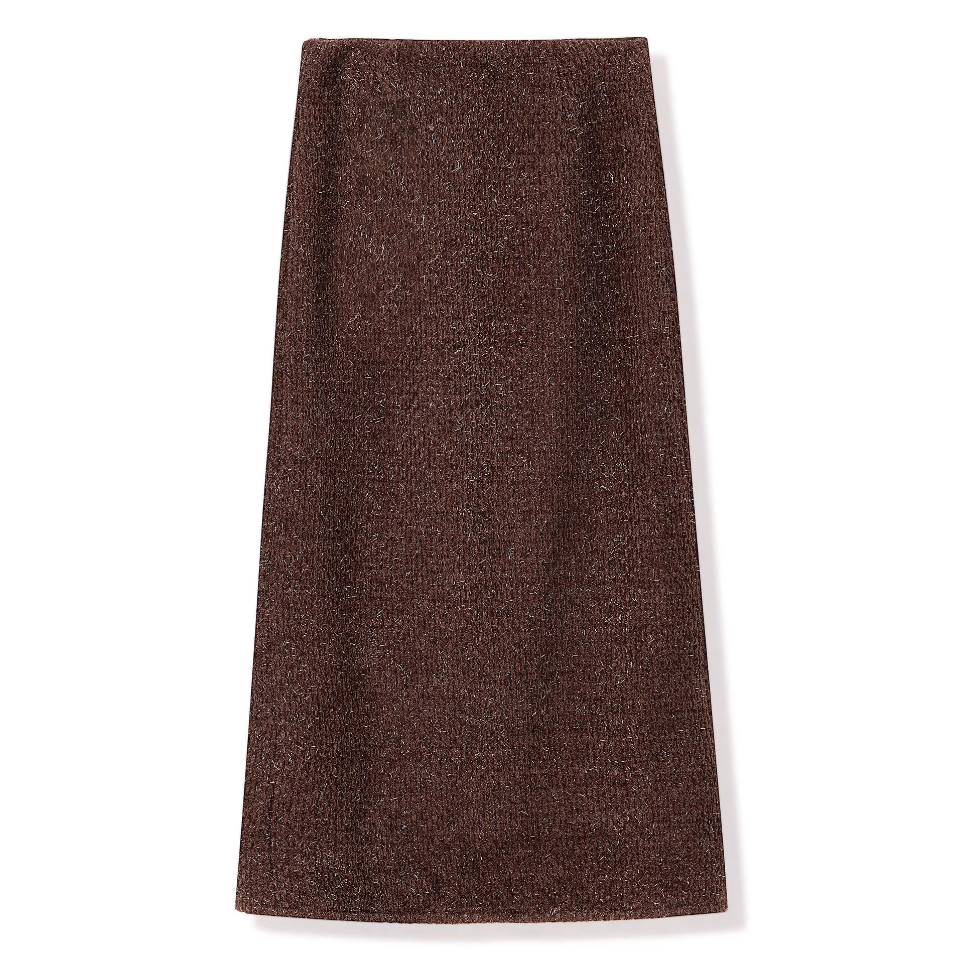 2026春新款名媛优雅气质百搭半身裙通勤简约显瘦直筒A字中长裙冬