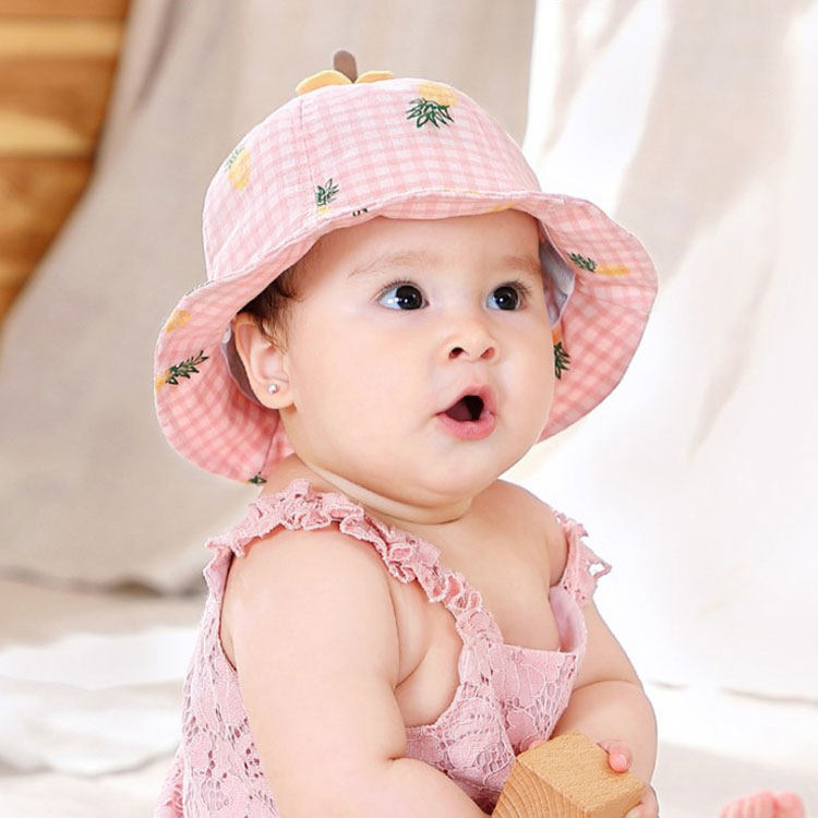 2019 baby Hat stripe pineapple princess Fisherman hat Baby basin hat child summer Thin section Visorin the Children/Baby/Family fitted , Hat/Muffler/Masks/Gloves/Earmuffs/Booties , Hat  category - from Buy2taobao.com to provide professional Taobao agent buy service
