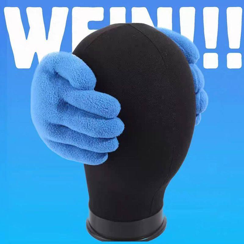 抖音网红同款手掌形状耳罩手型情侣显脸小冬季手形耳包保暖加绒