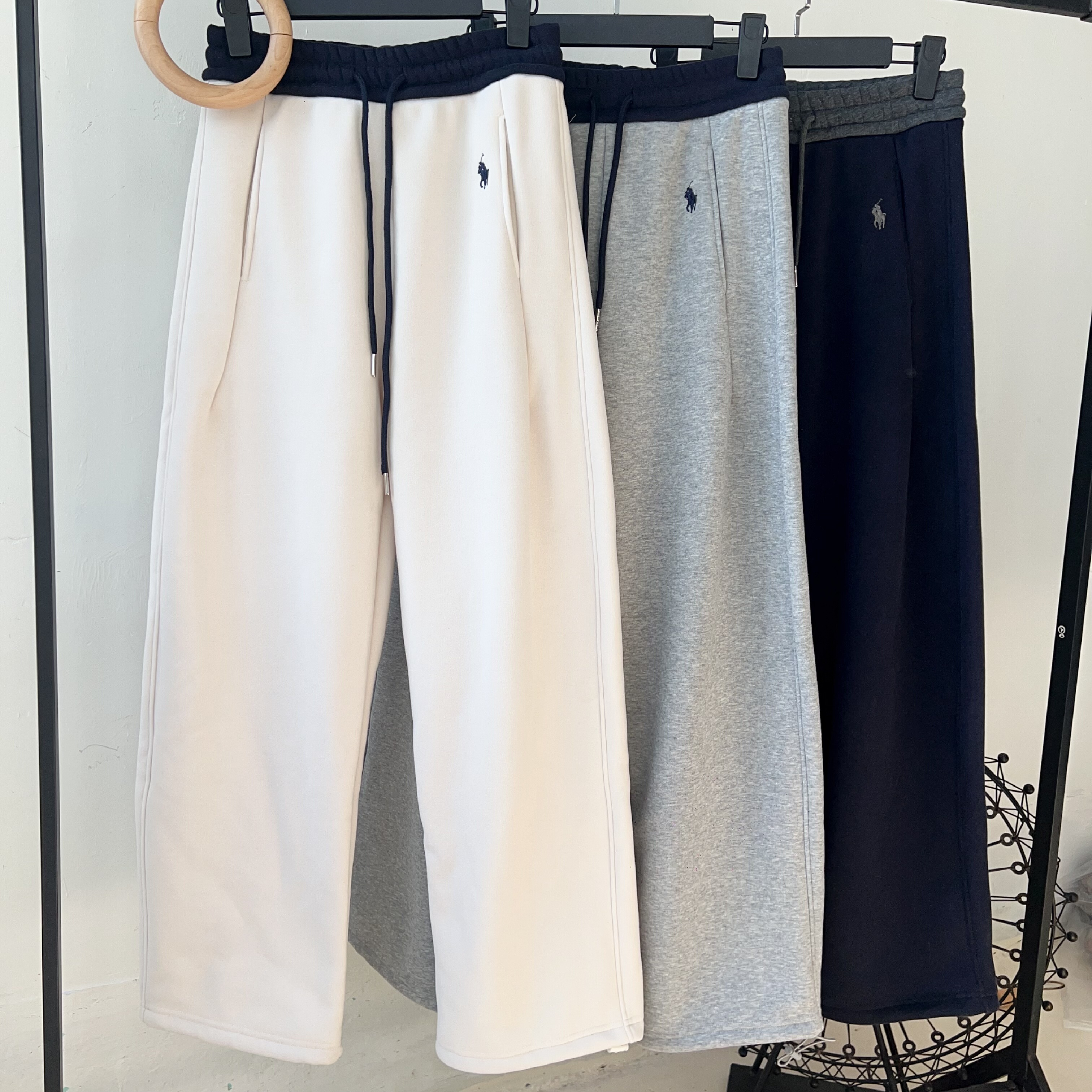 冬季新款松紧腰撞色显瘦刺绣图案加绒休闲卫裤香蕉裤,女装/女士精品,卫裤,淘宝优惠券,粉丝福利购,淘宝优惠卷