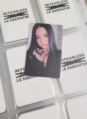 「现货包邮」LESSERAFIM洪恩採小卡 出道M2U恩pvc材质eunchae