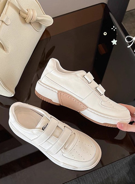 现货2026新款魔术贴厚底小白鞋女百搭轻便休闲板鞋鞋女