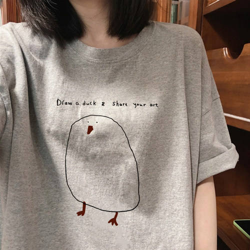 美式300斤夏季短袖t恤胖妹妹