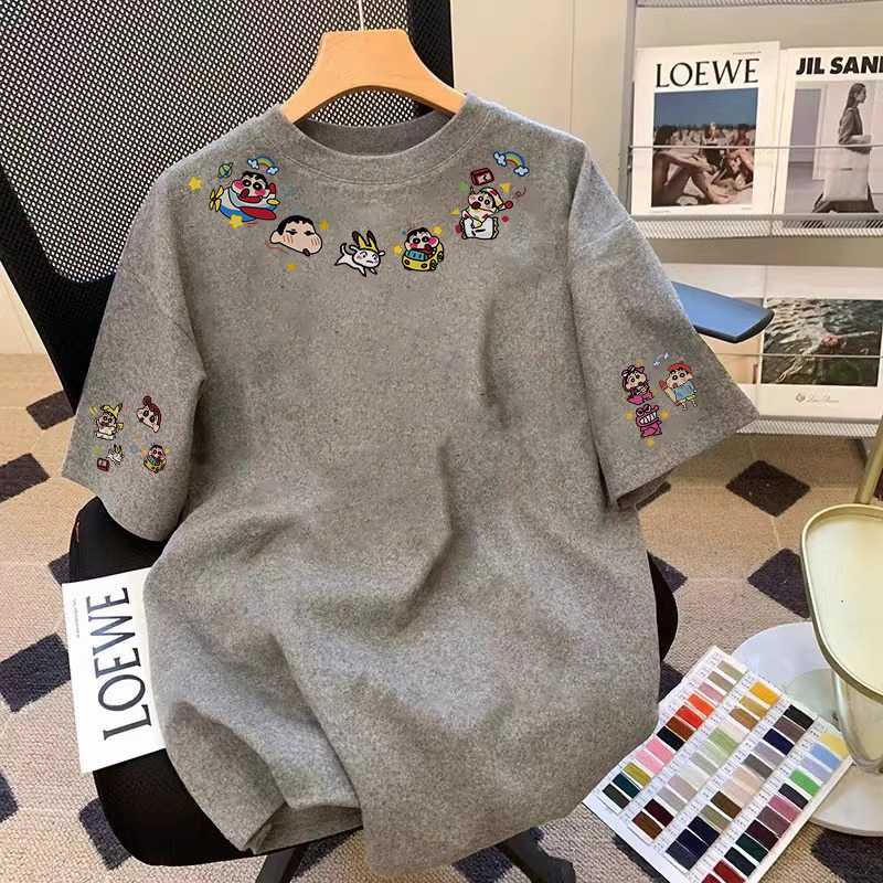 2025新款胖妹妹卡通上衣t恤女