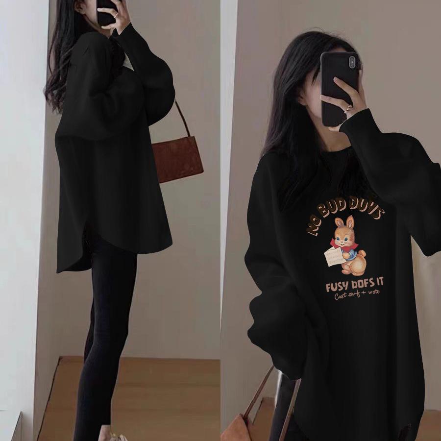 300斤秋冬加肥特大码胖mm加厚德绒打底衫女装内搭t恤长袖孕妇上衣