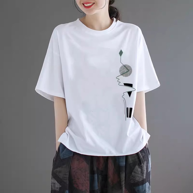 2025夏季新款300斤女装短袖