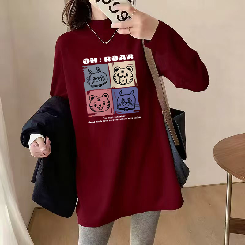 300斤大码女装胖mm德绒打底衫长袖t恤宽松2025秋季韩版上衣打底衫