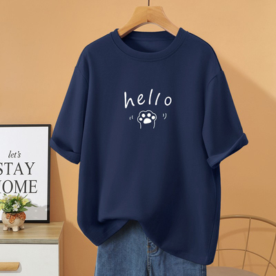 胖mm特大码300斤女士t恤短袖