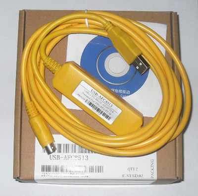 适用松下编程电缆usb到圆口5针